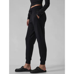 Athleta S black Balance Jogger pants leggings comfort casual soft pajama lounge